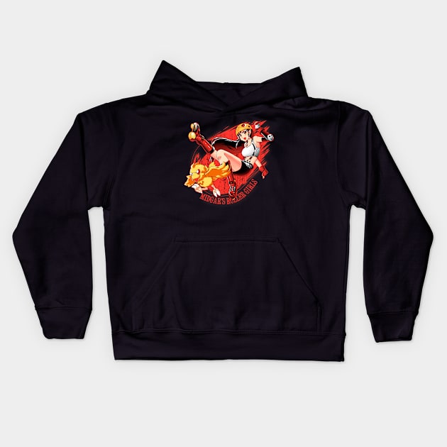 Midgar's Roller Girls Kids Hoodie by CoinboxTees